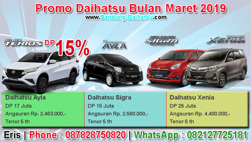 Promo Daihatsu Bulan Maret 2019