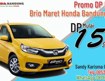 Promo DP Minim Brio Maret Honda Bandung 2021