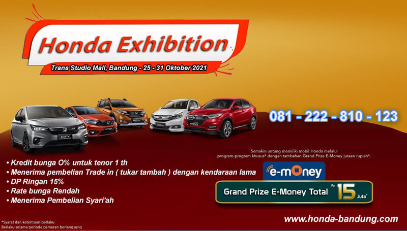 Honda Exhibition Trans Studio Mall Bandung Oktober 2021